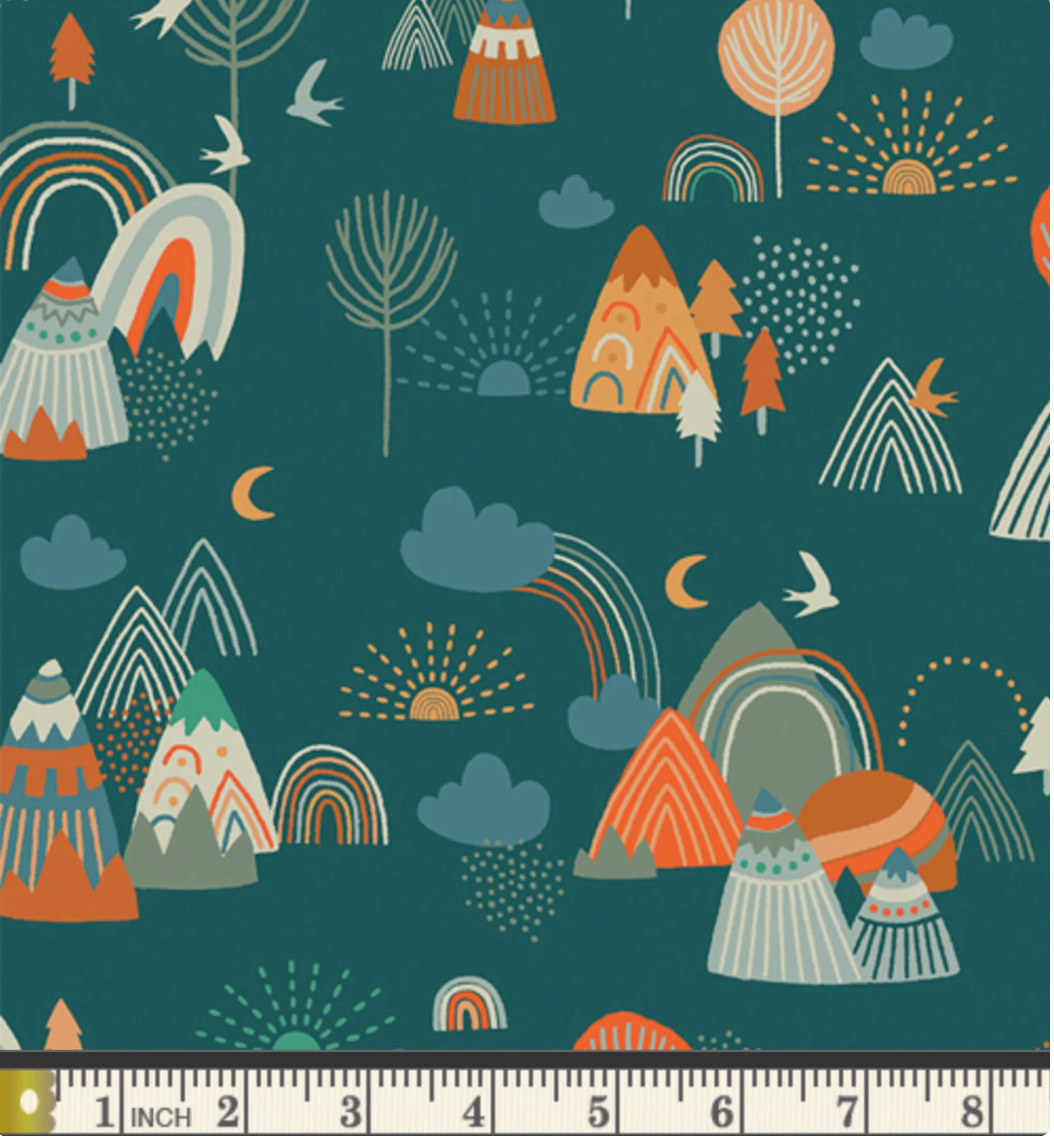 Timberline Dusk, Art Gallery Quilting Cotton, Woodland Themed, Quilting Fabric, By the Yard, Timberline, Outdoorsy theme