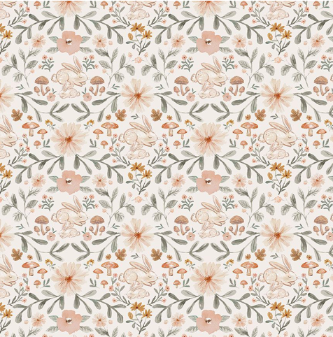 Fat Quarter Bundle, Woodland Fabric, Willow, 7 piece, Dear Stella, Quilting Weight, Cotton, Mushrooms, Fawn, Bunnies, Hedgehogs