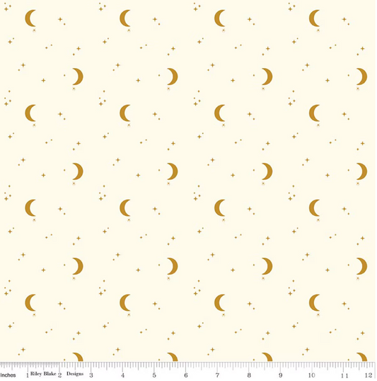 The Apothecary Night Sky Cream 100% Cotton Fabric by Amber Elliot for Riley Blake Designs
