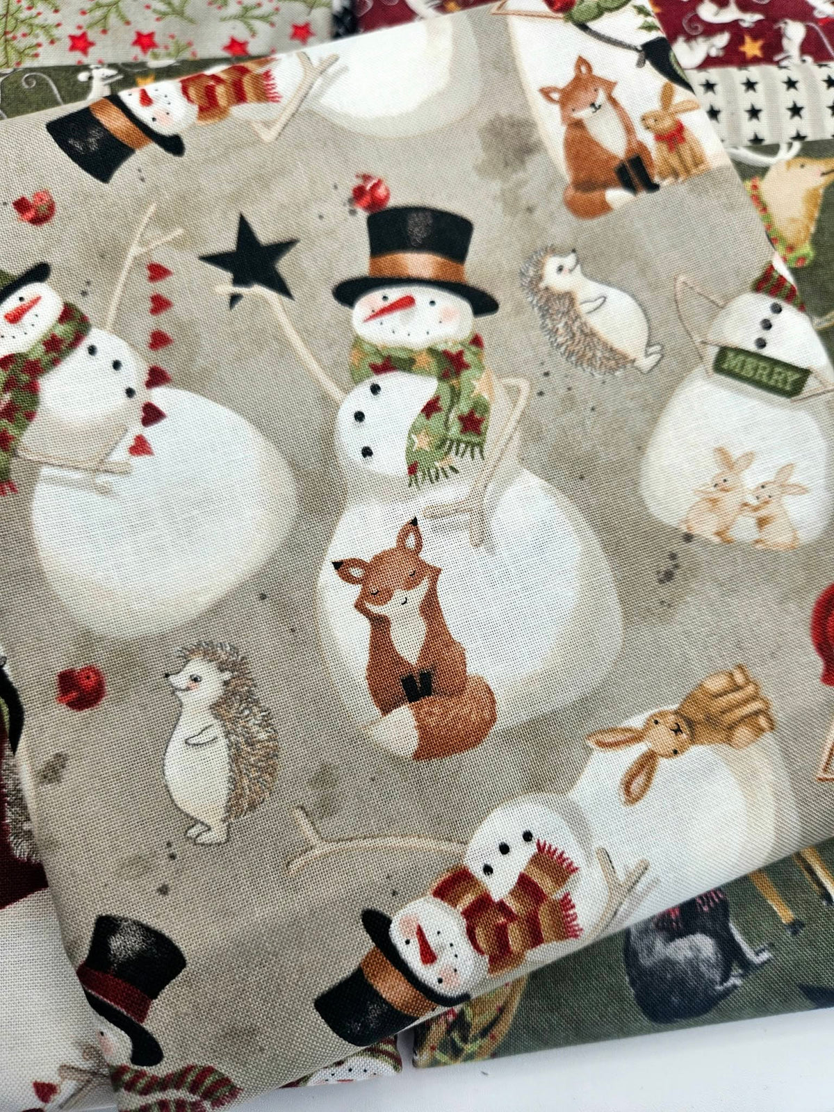 Riley Blake Northern Christmas Theresa Kogut 8 Piece Fat Quarter Fabric Bundle