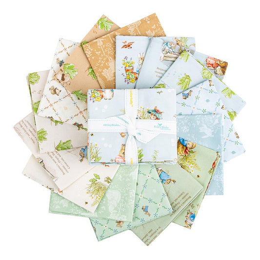 Peter Rabbit & Benjamin Bunny Fat Quarter Bundle (15 Pcs) by Riley Blake Designs