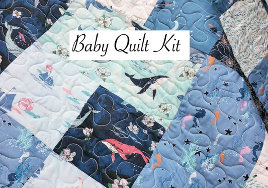 Baby Quilt Kit, Nautical Theme, Art Gallery Fabrics, Enchanted Voyage Fabrics