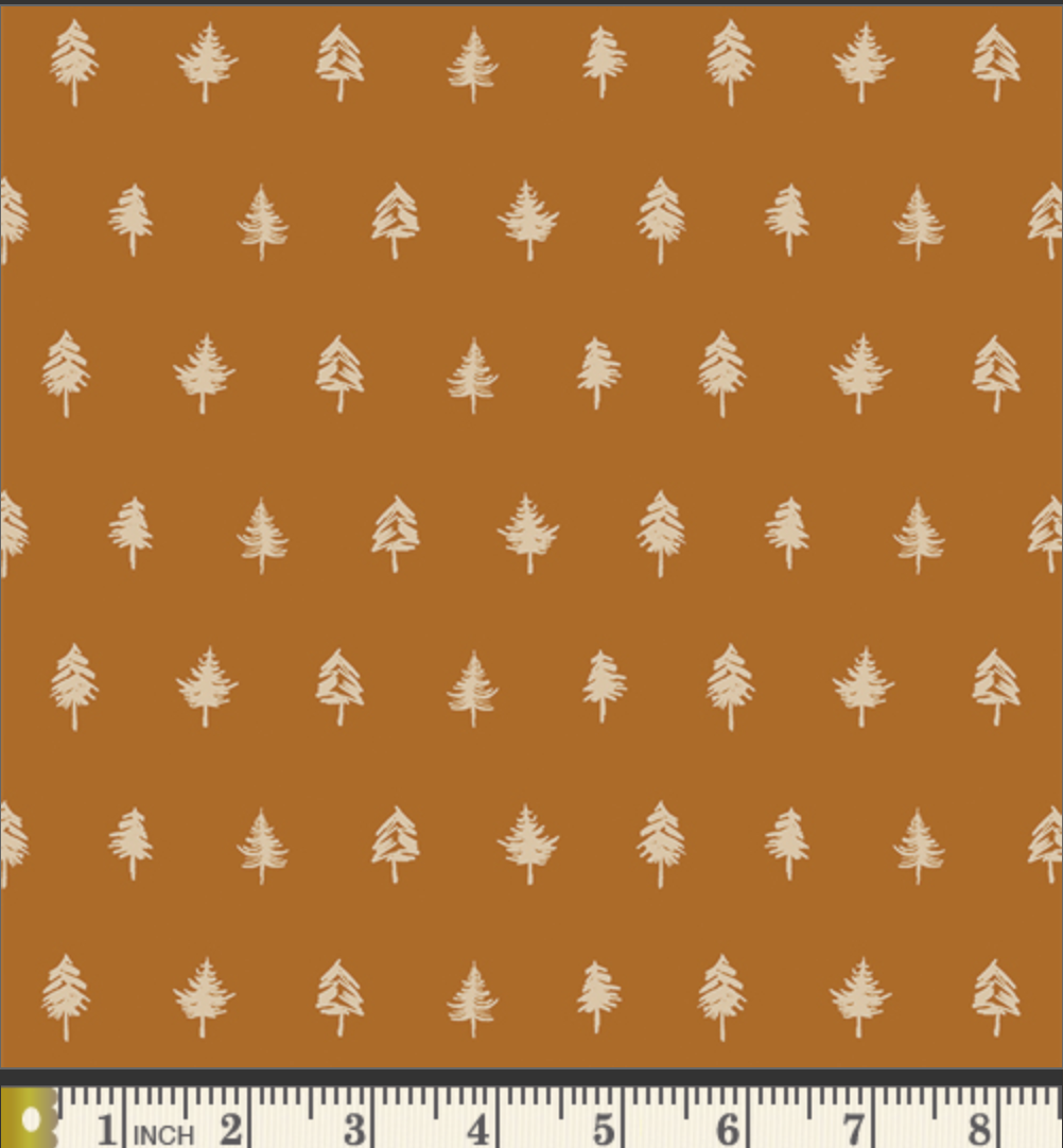 Tree Line Bark, Art Gallery Fabrics, Timberline, Woodland Themed, Quilting Fabric, By the Yard, Brown Tree Fabric