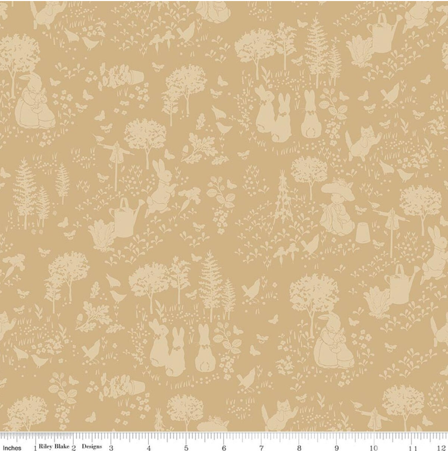 Peter Rabbit & Benjamin Bunny Baby Quilt Kit - Gender Neutral Nursery Decor Fabric