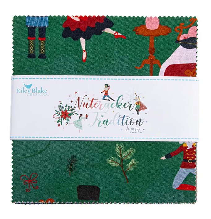 Nutcracker Tradition 5" Stacker Charm Pack | Riley Blake Designs