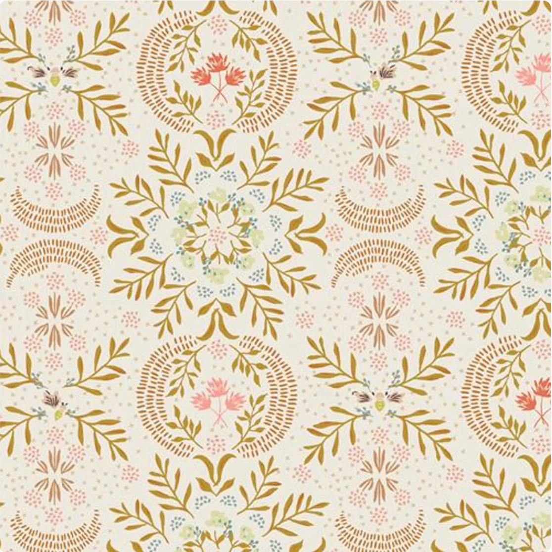 Art Gallery Fabrics Velvet Firefly Awaken Cotton Fabric by the Yard