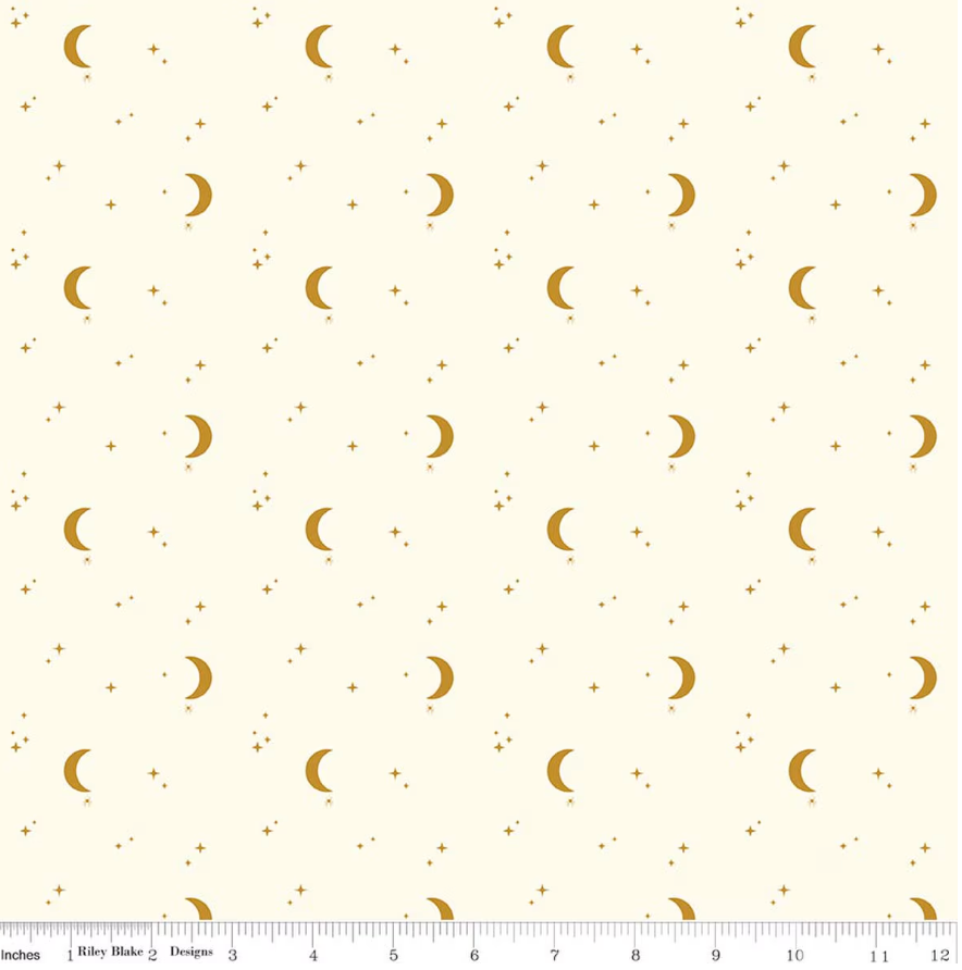 The Apothecary Night Sky Cream 100% Cotton Fabric by Amber Elliot for Riley Blake Designs