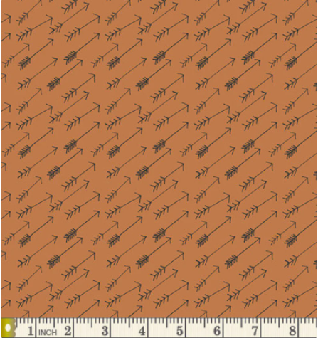 Brown Arrow Fabric, "Adventure Bark," Woodland Cotton, Hello Bear, Art Gallery Fabric, Bonnie Christine