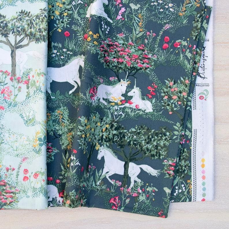 Fabric, Layer Cake, Art Gallery Fabrics, Picturesque, Quilting Squares, 42 Pieces, Unicorn Fabric, Florals