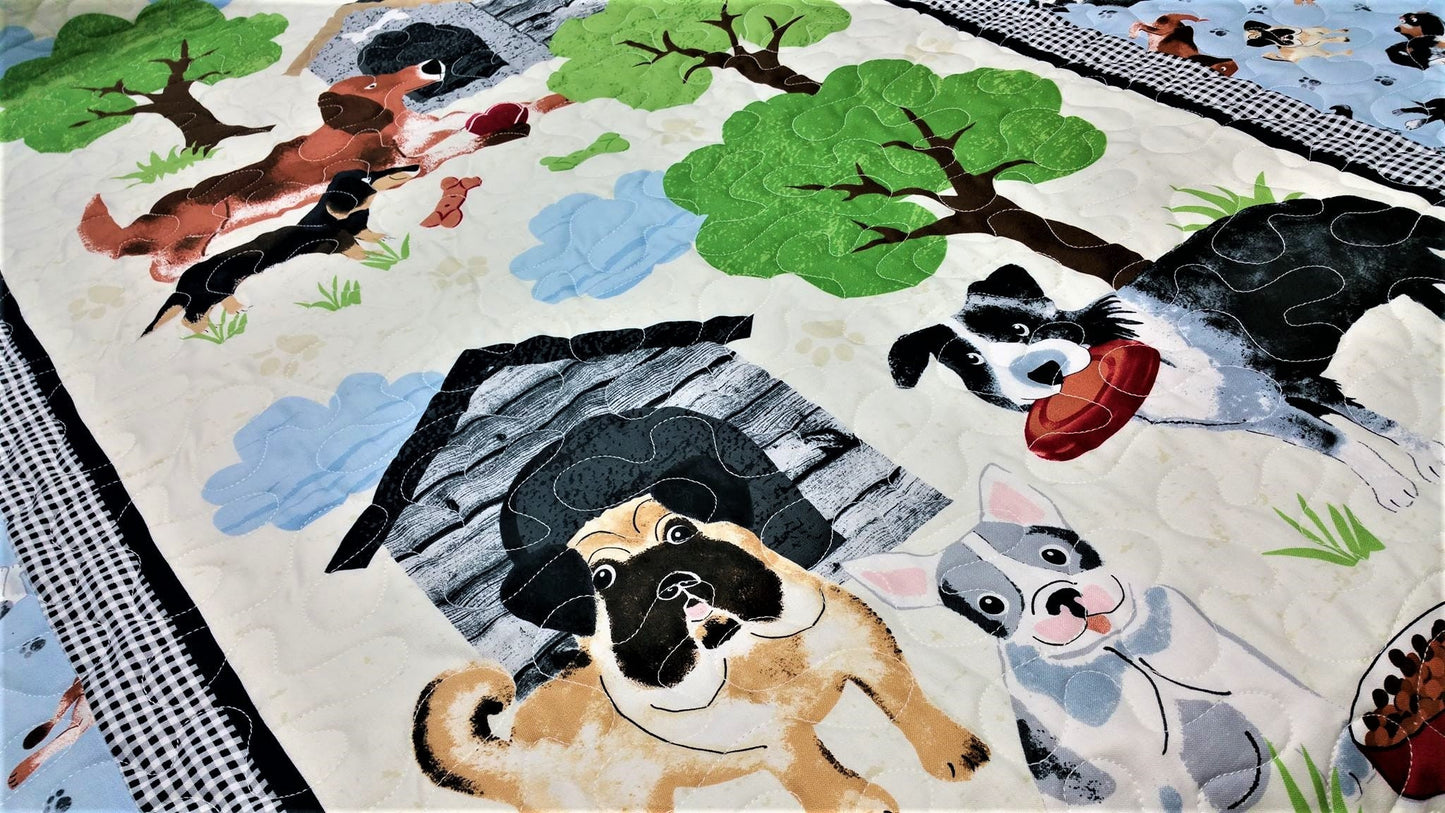 Dog Quilt Kit, Baby, Toddler, Gender Neutral, Quilts, Boy, Girl, Nursery